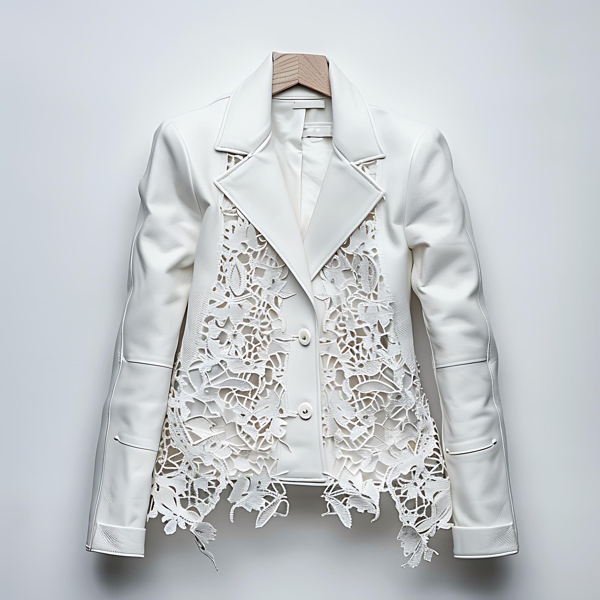 Finished embroidered jacket ready for delivery